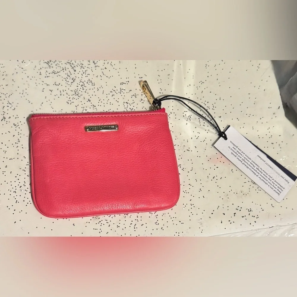 Rebecca Minkoff “Be Guilty” Coral Pink  Leather Clutch
